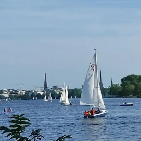 Alsternaehe 2 Minuten Fussweg Hamburg-Harburg Buitenkant foto